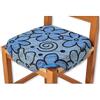 Casatessile Daisy Cuscino Copri Sedia con Alette - Azzurro