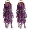 PANYI 2 Pcs Piante Pendenti Artificiali Piante Cadenti Finte da Esterno Piante Rampicanti Finte Decorazione di Erba di Grano Adatte per la Decorazione Murale Interna ed Esterna Nei Giardini Domestici