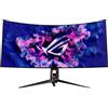 ASUS ROG Swift OLED PG39WCDM Monitor Gaming OLED Curvo da 39" pollici (3440x1440), 240 Hz e Tempo di Risposta 0,03 ms, G-SYNC, ROG Smart KVM, 90 W Type DisplayWidget Center, Nero