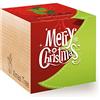 Feel Green Ecocube Merry Christmas/1R, Albero di Natale, Idea Regalo sostenibile (100% Eco Friendly), Grow Your Own/Set di Coltivazione, Piante nel Dado di Legno, Made in Austria