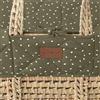 The Little Green Sheep Fodera per culla, cotone, riso ginepro