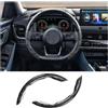 JNNJ 2 Pezzi Coprivolante per Auto, Coprivolante Antiscivolo Traspirante Durevole, Coprivolante a Segmenti Accessori per Interni, Universale per Auto Furgone Camion Autocarro Protettore(Grigio)