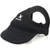 Hixingo Cappello da Baseball per Cani, Estate Berretto Cane Sport Protezione Solare Costumi Cane Accessorio con Fori per Le Orecchie e Cinghia Regolabile per Piccolo Cane Cani (L,Nero)
