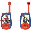 Lexibook, Mario Kart, Walkie-Talkie Digitale per Bambini, Raggio di Trasmissione 2 km, Funzione Luce Morse, Clip da Cintura per Il Trasporto, Funzionamento a Batteria, Blu/Rosso, TW25NI