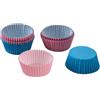 Dr. Oetker 50 pirottini di carta, perfetti per muffin, cupcake e budini, resistenti al calore, facili da staccare, extra grandi, certificati, 2 anni di garanzia, blu/rosa