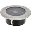 Konstsmide Solar 7626-000 - Spot LED da Pavimento, 11 x 11 x 4 cm, 2 batterie NiMH, IP44, Acciaio Inox, Vetro Trasparente