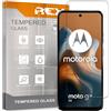 REY Pack 2X Pellicola salvaschermo per Motorola Moto G34 5G - Moto G13 4G - Moto G23 4G - Moto G53 4G, Vetro temperato, di qualità Premium