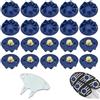 Ehuihuan 20 Pezzi Set di Punte da Golf, Punte da golf per Scarpe, Tacchetti Scarpe da Golf con Chiave, Golf Spikes Borchie, Punte di Ricambio Antiscivolo per Scarpe da Golf, Tacchetti Universali per Scarpe da