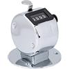 Buachois Contatore di Conteggio,Contatore di Conteggio Portatile con Numero a 4 Cifre,Mini Clicker da Cintura in Metallo Supporto Digitale Contatore Manuale di Clicker per Giochi Sportivi