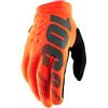 100% BRISKER Guanti Arancione Fluo/Nero - 2XL