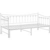vidaXL Telaio Divano Letto Estraibile Bianco in Metallo 90x200 cm