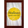 Wallazz Cornice Portafoto in Legno Pregiato - Made in Italy - Vetro Sintetico Infrangibile Crilex - Disponibile in Diverse Varianti - Design Italiano e Qualità Artigianale, 20x30cm Noce