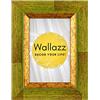 Wallazz Cornice Portafoto in Legno Pregiato - Made in Italy - Vetro Sintetico Infrangibile Crilex - Disponibile in Diverse Varianti - Design Italiano e Qualità Artigianale, 10x15cm Verde