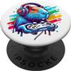 Epic Gaming Pets Apparel Funny Videogiochi Capybara - Gamer Guinea Pig con cuffie PopSockets PopGrip Intercambiabile