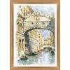 RIOLIS 1552 Venice. Bridge of Sighs Cross Stitch Kit, Cotone, Multicolore, 26 X 38 X 0, 1 cm