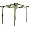 Domus Pergola Legno Gazebo Esterno Giardino in Pino Impregnato in Autoclave 3X3X2,5H