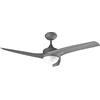 Cecotec Ventilatore da Soffitto con Luce EnergySilence Aero 460. 55 W, Telecomando, Luce, Diametro 106 cm, 3 Pale del Ventilatore, 3 Livelli di Velocità, Funzione Invernale (Diametro 132 cm, Grigio)
