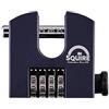 Squire Lucchetto Pesante (SHCB65) - Grillo rotante più duro - Lucchetto a blocco con combinazione a 4 ruote - Acciaio legato per resistenza alla corrosione - Serratura resistente alle intemperie per casa e capannone (blu, 65 mm)