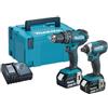 Makita DLX2131MJ 18V LiIon accu klopboorschroefmachine DHP482 slagschroevendraaier DTD152 combiset 2x 4.0Ah accu in Mbox 0088381817431