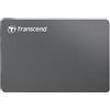 Transcend StoreJet 25C3N 2TB | Hard disk esterno da 2.5, USB 3.1 Gen 1 (USB 5Gbps), compatibile con Windows 7+, macOS 10.10+ - Grigio titanio