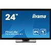 iiyama iiyama ProLite T2438MSC-B1 Monitor PC 60,5 cm [23.8] 1920 x 1080 Pixel Full HD LED Touch screen Nero (24 T2438MSC-B1 Touch Monitor - 24 Black LED Touchscreen Monitor Full HD DisplayPort USB and HDMI) T2438MSC-B1