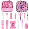 VitafyPlus Set per la cura del bambino. Kit di 13 pezzi. Trousse per neonato. Tagliaunghie, lima in vetro, spazzola, pettine e accessori per bambino. Regalo per neonato bambina e bambino.