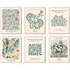 KBKBART Decorazione artistica da parete verde salvia, poster astratto Matisse, stampe artistiche da parete minimalista, stampa artistica da parete con mercato dei fiori, decorazione verde salvia (20,3 x 25,4