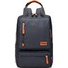 FANDARE Antifurto Zaino Zainetto Scuola Zaino per 14 pollici PC Daypacks Uomo Donna Borsetta per Business Viaggio Lavoro Scuola Università Backpack Grigio scuro