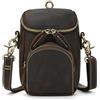 newsbirds Borsa da uomo in vera pelle borsa da gamba tasca esterna gamba borsa da viaggio marsupio escursionismo arrampicata borsa coscia per gli uomini