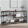 THYIHOK Tavolo consolle in legno, mobile d'ingresso, tavolino industriale 160 x 29 x 75 cm, marrone