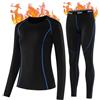 ZDQ Set Intimo Termico Donna Biancheria Intima Termica Funzionale Maglia Invernale Manica Lunga Traspirante Termici Sci Pantaloni Ciclismo Running
