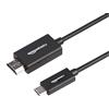 Amazon Basics Cavo adattatore in alluminio di alta qualità da USB-C (sorgente) a HDMI (display) (compatibile con Thunderbolt 3), 4K a 60 Hz, 0.9 m, nero