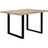 Forte TABLES Tavolo non allungabile, in legno derivato, rovere Sonoma, 140 x 74,7 x 90 cm