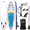 SUDOO Tavola gonfiabile Stand Up Paddle Board 300 x 76 x 15 cm, gonfiabile, per paddling stand-up, pagaia regolabile, pompa, zaino, guinzaglio, 3 pinne, tappetino antiscivolo, set di riparazione