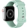 AOTUAO Cinturino Compatibile con Apple Watch Cinturino 45mm 44mm 42mm, Sportivo Silicone Cinturini di Ricambio per iWatch 9 8 7 6 5 4 3 2 1 SE, Cloud Grey