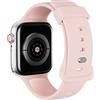 AOTUAO Cinturino Compatibile con Apple Watch Cinturino 45mm 44mm 42mm, Sportivo Silicone Cinturini di Ricambio per iWatch 9 8 7 6 5 4 3 2 1 SE, Pink Sand