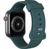 AOTUAO Cinturino Compatibile con Apple Watch Cinturino 45mm 44mm 42mm, Sportivo Silicone Cinturini di Ricambio per iWatch 9 8 7 6 5 4 3 2 1 SE, Dark Green