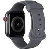 AOTUAO Cinturino Compatibile con Apple Watch Cinturino 45mm 44mm 42mm, Sportivo Silicone Cinturini di Ricambio per iWatch 9 8 7 6 5 4 3 2 1 SE, Dark Grey