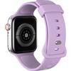 AOTUAO Cinturino Compatibile con Apple Watch Cinturino 45mm 44mm 42mm, Sportivo Silicone Cinturini di Ricambio per iWatch 9 8 6 5 4 3 2 1 SE, Lavanda