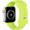 AOTUAO Cinturino Compatibile con Apple Watch Cinturino 45mm 44mm 42mm, Sportivo Silicone Cinturini di Ricambio per iWatch 9 8 7 6 5 4 3 2 1 SE, Brilliant Yellow