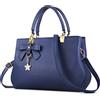 URAQT Borsa a mano Donna, Borse a Spalla Donna in PU Pelle, Borse Tote Donna per Shopping, Partito, Casual & Work - Blu