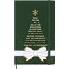 Moleskine Taccuini Natalizi, Taccuino a Righe, Copertina Rigida e Chiusura Elastica, Ideale come Regalo di Natale, Colore Verde, Formato Large 13 x 21 cm