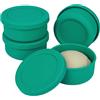 BELLE VOUS 4 Contenitori Ermetici per Alimenti - Contenitore per Lievitazione Pizza - Vaschette Plastica Impilabili - Ciotole con Coperchio - Cassette Porta Impasto