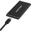 Kootion SSD esterno portatile da 1 TB, disco rigido esterno a stato solido SSD a velocità rapida fino a 500 MB/s lettura tipo C USB 3.1 per giochi Windows Mac OS PC Mackbook PS4 Xbox one (nero)