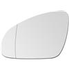 SENZEAL Vetro dello Specchietto Lato Guida Sinistro Riscaldato con Piastra Portante per Opel Astra J 2009-2015 1428451 (Sinistro)