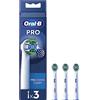 Oral-B Precision Clean Testine Spazzolino Elettrico, Confezione da 3 Testine di Ricambio, 3 Tipi di Setole per una Pulizia Precisa e Sbiancante, Indicatore di Utilizzo della Testina