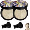 Generico CC Cream cuscino d'aria forma di fungo, 2 pezzi BB Cream cuscino d'aria per il trucco viso, fondotinta idratante correttore, crema correttore copertura totale(Bianco avorio)