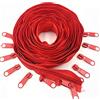 WKXFJJWZC Cerniera a spirale in nylon lunga 10 metri 5# con 20 cursori per cerniera fai da te, cucito, accessori di abbigliamento (20 colori) (rosso)
