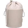 trendfinding Sacchetto per mollette in tela con 2 moschettoni per 200 mollette, extra grande e stabile, grigio tortora