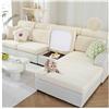 NNSMUN Copriseduta Divano Copri Elastico Cuscini Seduta Sedie Arredamento Copricuscini Coprisedia Cuscino Elasticizzato per Cuscino del Sedile del Divano Coprisedile (Beige,Grande 1 Posto)